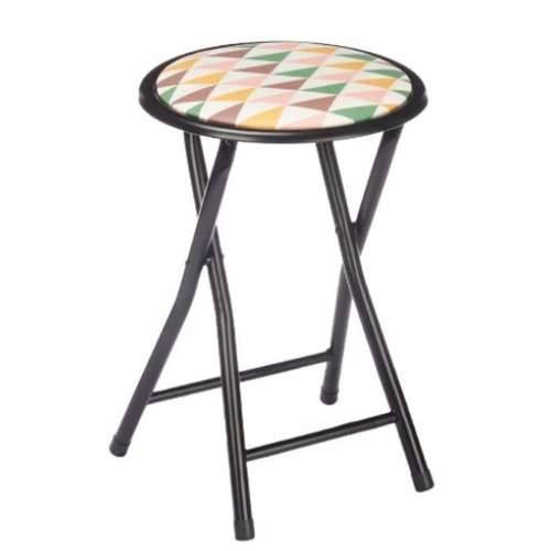 Sklopiva Stolica Geometric Crna PVC Metal 30 x 30 x 45 cm (10 kom.) Cijena