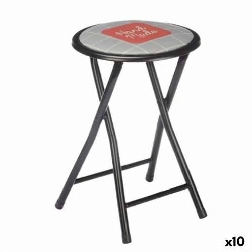 Sklopiva Stolica Hand Made Smeđa Crna Siva PVC Metal 30 x 30 x 45 cm (10 kom.) Cijena