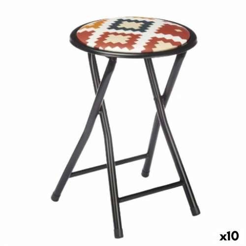 Sklopiva Stolica Boho Chic Crna PVC Metal 30 x 30 x 45 cm (10 kom.) Cijena