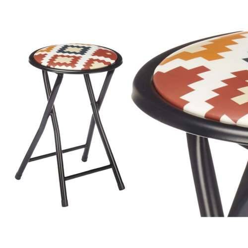 Sklopiva Stolica Boho Chic Crna PVC Metal 30 x 30 x 45 cm (10 kom.) Cijena