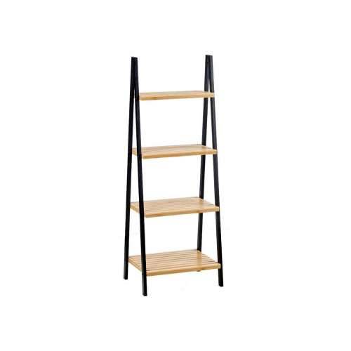 Kupaonska Polica Berilo WR5504-4-425 Crna Prirodno 40 x 109,3 x 30 cm Cijena