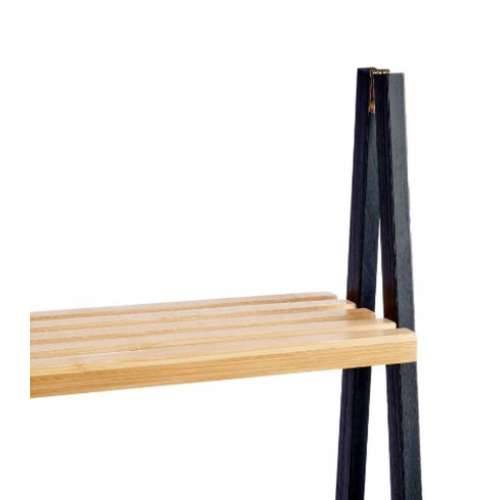Kupaonska Polica Berilo WR5504-4-425 Crna Prirodno 40 x 109,3 x 30 cm Cijena