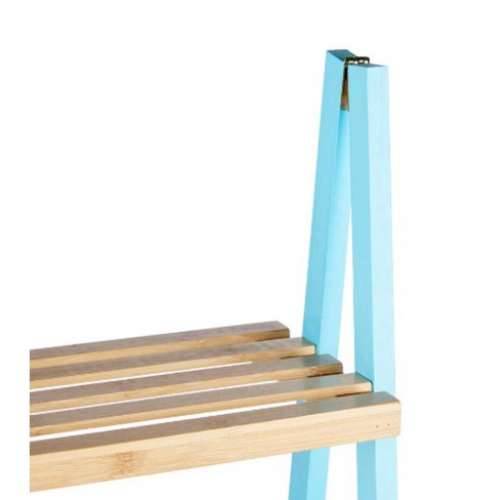 Kupaonska Polica Berilo WR5504-4-428 Plava Prirodno 40 x 109,3 x 30 cm Cijena