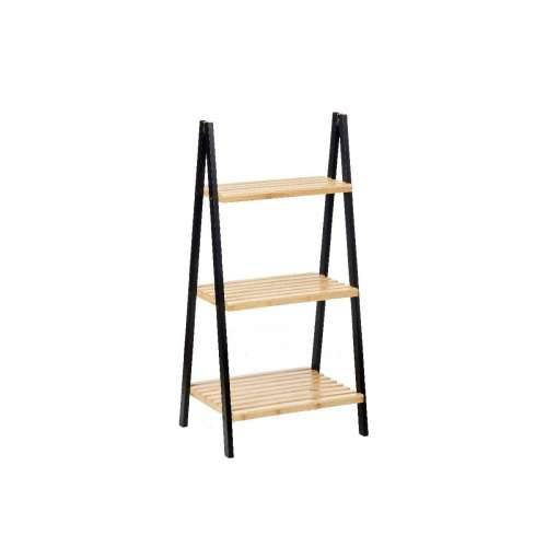 Kupaonska Polica Berilo WR5504-3-430 Crna Prirodno 40,3 x 81,5 x 30 cm Cijena