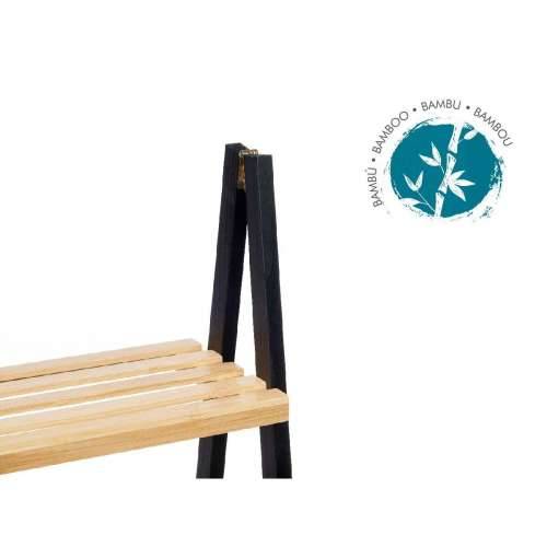 Kupaonska Polica Berilo WR5504-3-430 Crna Prirodno 40,3 x 81,5 x 30 cm Cijena