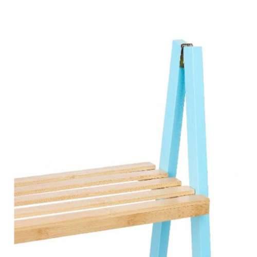 Kupaonska Polica Berilo WR5504-3-433 Plava Prirodno 40,3 x 81,5 x 30 cm Cijena