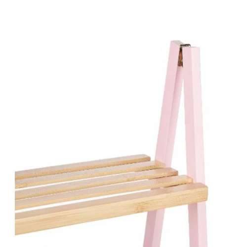 Kupaonska Polica Berilo WR5504-3-434 Roza Prirodno 40,3 x 81,5 x 30 cm Cijena