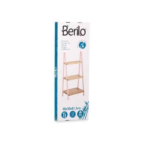 Kupaonska Polica Berilo WR5504-3-434 Roza Prirodno 40,3 x 81,5 x 30 cm Cijena