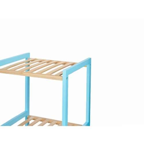 Kupaonska Polica Berilo WR5503-4-462 Plava Prirodno 35 x 30 x 100 cm Cijena