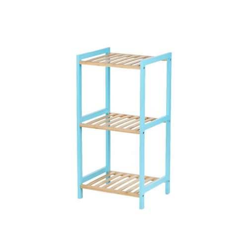 Kupaonska Polica Berilo WR5503-3-467 Plava Prirodno 35 x 30 x 70 cm Cijena