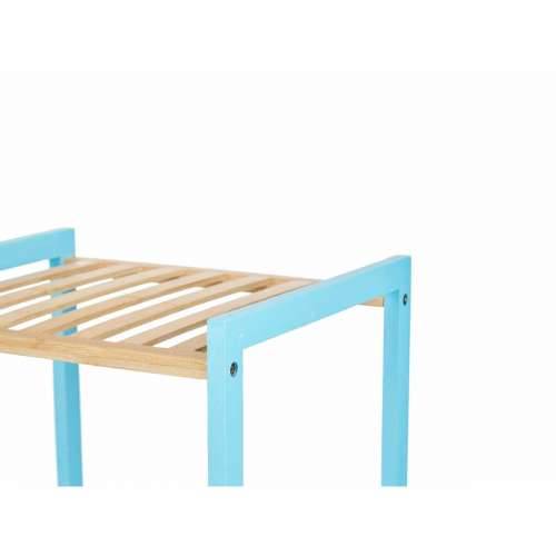 Kupaonska Polica Berilo WR5503-3-467 Plava Prirodno 35 x 30 x 70 cm Cijena