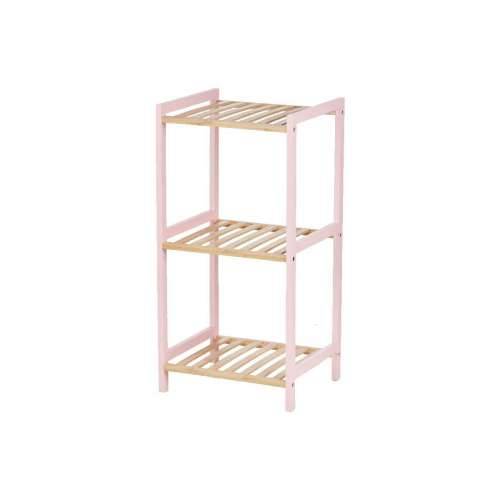 Kupaonska Polica Berilo WR5503-3-468 Roza Prirodno 35 x 30 x 70 cm Cijena