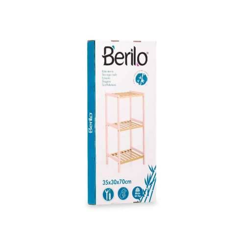 Kupaonska Polica Berilo WR5503-3-468 Roza Prirodno 35 x 30 x 70 cm Cijena