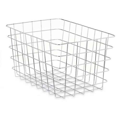 Višenamjenska Košara Kinvara W5759K-L CHROME Srebrna Srebro Metal 38 x 21 x 26 cm Pravokutno (6 kom.) Cijena