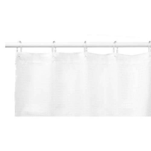 Zavjesa za tuš kabinu Berilo SC-POLY-UD1-WHITE Bijela Poliester 180 x 180 cm Bodovi (12 kom.) Cijena