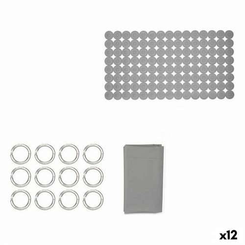 Set za Kupaonicu Berilo CN-B6032A-GREY Siva PVC Polietilen EVA (12 kom.) Cijena