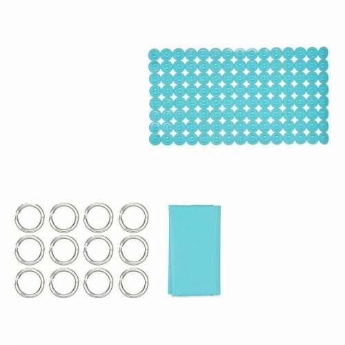 Set za Kupaonicu Berilo CN-B6032A-BLUE Plava PVC Polietilen EVA (12 kom.) Cijena