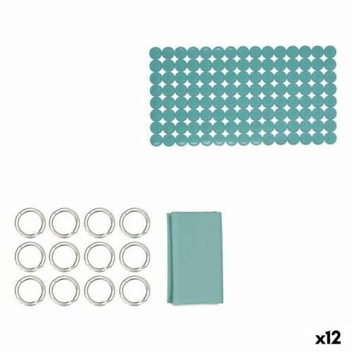 Set za Kupaonicu Berilo CN-B6032A-GREEN Zelena PVC Polietilen EVA (12 kom.) Cijena