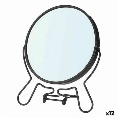 Uvećavajuće Ogledalo Berilo B6444P-M Crna Željezo 13 x 15,3 x 1,5 cm (12 kom.) Cijena