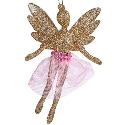 Božićni ukras Vila champagne Plastika Šljokice 8 x 12 x 5 cm (24 kom.) Cijena