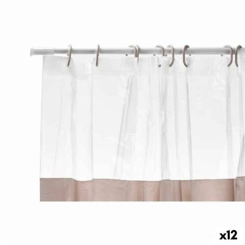 Zavjesa za tuš kabinu Berilo 215 Bež Providan Plastika PEVA 180 x 180 cm (12 kom.) Cijena