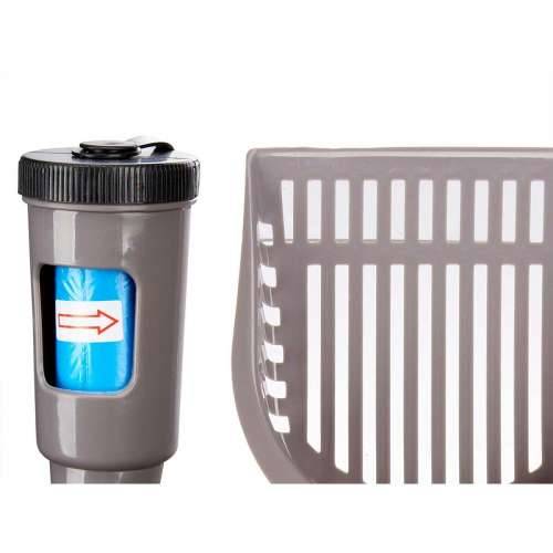 Lopatica za prašinu Mascow 324 Antracitna Plastika 28 x 7 x 12,5 cm Kućni Ljubimci Dispenzer za Vreće (12 kom.) Cijena