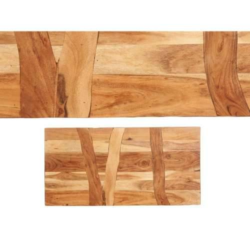 Pomoćni stolić Trama 120 x 60 x 48 cm Smeđa Crna Drvo akacije Cijena