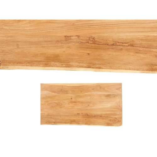 Pomoćni stolić Live Edge 120 x 60 x 46 cm Smeđa Crna Drvo akacije Cijena