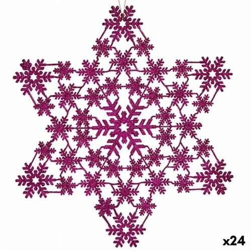 Božićni ukras Zvijezda Fuksija 29 x 0,1 x 32 cm (24 kom.) Cijena
