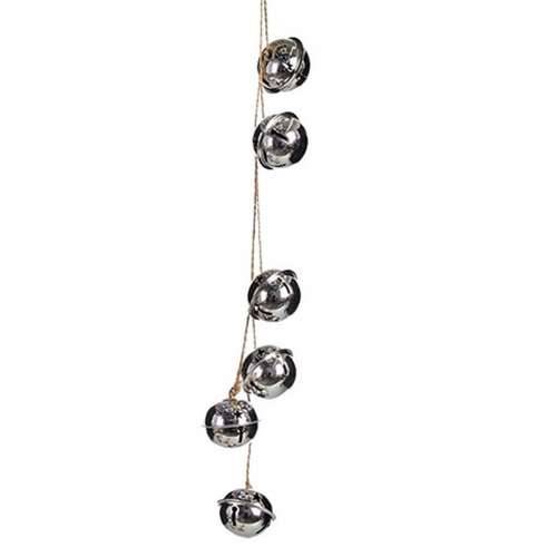 Božićni ukras Krist+ 00547-1 Srebrna Metal Zvončić 5 x 2,5 x 41 cm (24 kom.) Cijena