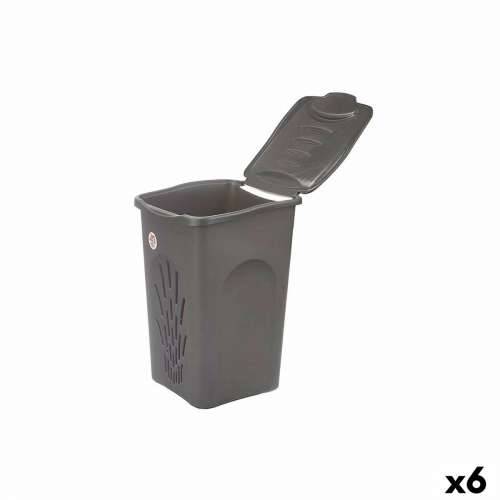 Košara za prljavo rublje Stefanplast Antracitna Plastika 50 L 37 x 56 x 39 cm (6 kom.) Cijena