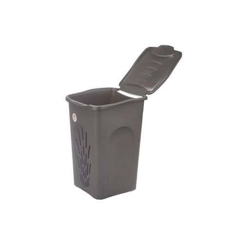 Košara za prljavo rublje Stefanplast Antracitna Plastika 50 L 37 x 56 x 39 cm (6 kom.) Cijena