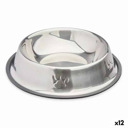 Hranilica za pse Mascow 309 Siva Srebrna Guma Metal 26 x 7 x 26 cm (12 kom.) Cijena