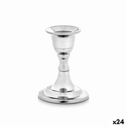 Svijećnjak Srebrna Aluminij 4,5 x 9 x 6 cm (24 kom.) Cijena