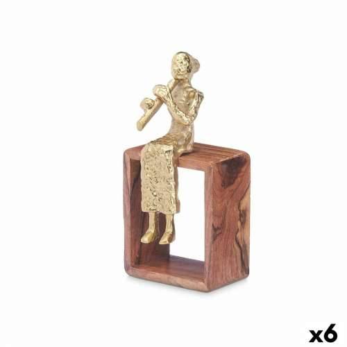 Ukrasna figura Flauta s Kljunom Smeđa Drvo Metal 13 x 27 x 13 cm Cijena