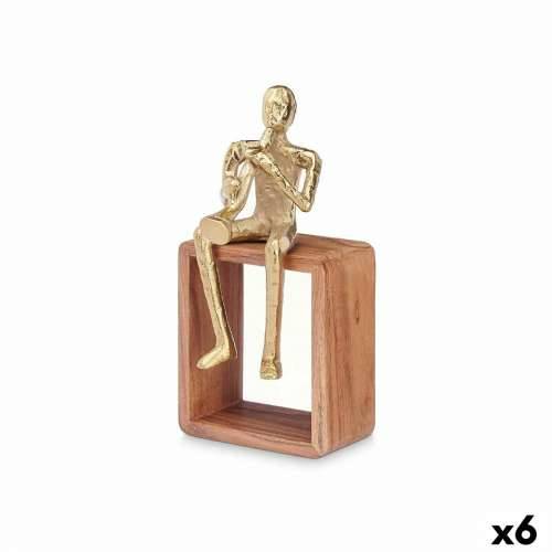 Ukrasna figura Saksofon zlatan Drvo Metal 13 x 27 x 13 cm Cijena