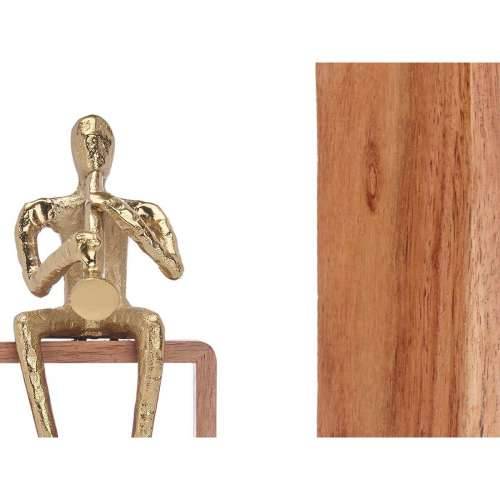 Ukrasna figura Saksofon zlatan Drvo Metal 13 x 27 x 13 cm Cijena