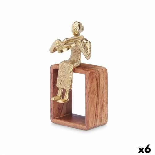 Ukrasna figura Violina zlatan Drvo Metal 13 x 27 x 13 cm Cijena