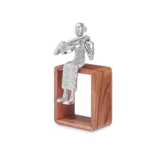 Ukrasna figura Violina Srebrna Drvo Metal 13 x 27 x 13 cm Cijena