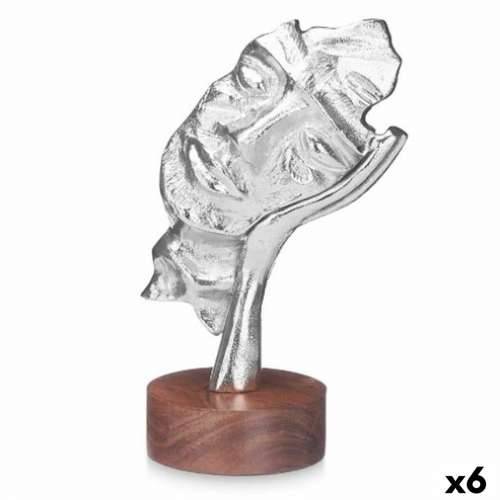 Ukrasna figura Lice Srebrna Drvo Metal 16,5 x 26,5 x 11 cm Cijena