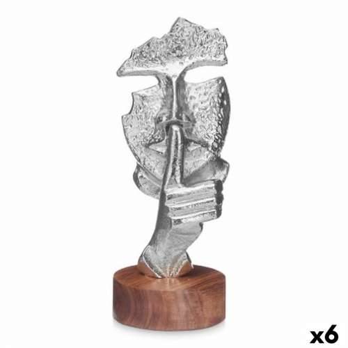Ukrasna figura Lice Srebrna Drvo Metal 12 x 29 x 11 cm Cijena