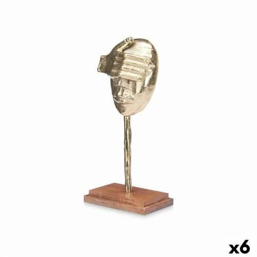 Ukrasna figura Lice zlatan Drvo Metal 16 x 34 x 10 cm Cijena