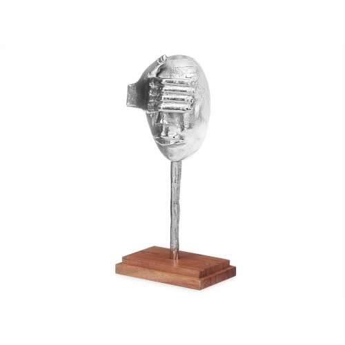 Ukrasna figura Lice Srebrna Drvo Metal 17 x 33,5 x 10 cm Cijena