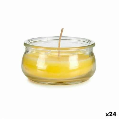 Svijeća Ibergarden HL-G60CIT Rumena Staklo vosak 7,7 x 4 x 7,7 cm (24 kom.) Cijena