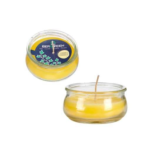 Svijeća Ibergarden HL-G60CIT Rumena Staklo vosak 7,7 x 4 x 7,7 cm (24 kom.) Cijena