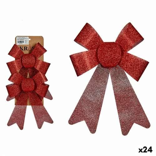 Set Božićnih Ukrasa Krist+ 65548 Crvena PVC 15 x 2 x 17 cm Laso (24 kom.) Cijena