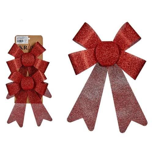 Set Božićnih Ukrasa Krist+ 65548 Crvena PVC 15 x 2 x 17 cm Laso (24 kom.) Cijena