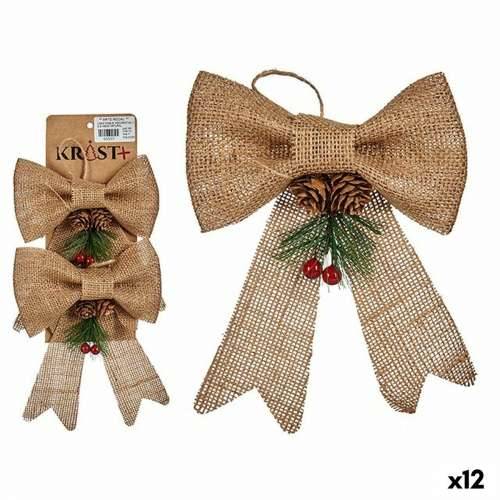 Set Božićnih Ukrasa Krist+ 65563 Smeđa Crvena Zelena 14 x 3 x 19 cm Laso (12 kom.) Cijena