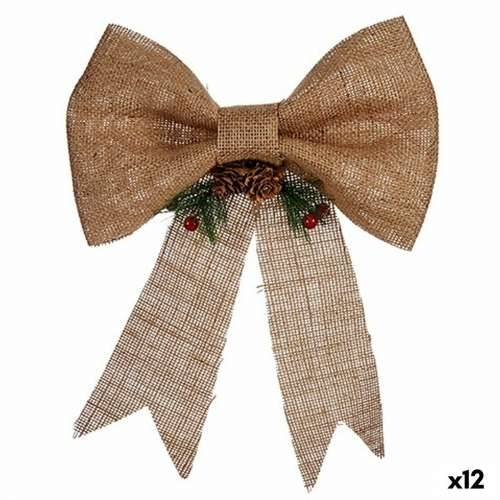 Božićni ukras Krist+ 65584 Smeđa Crvena Zelena Prirodno vlakno 24 x 5 x 34 cm Laso (12 kom.) Cijena