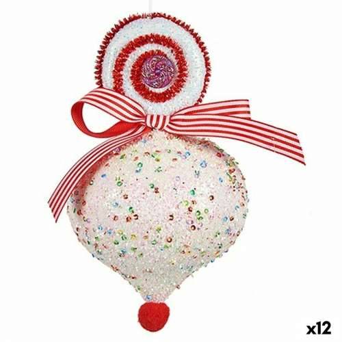 Božićni ukras Krist+ 64814836 Bijela Crvena suza 11 x 17 x 11 cm (12 kom.) Cijena